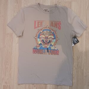 Lee World Tour Men's Short Sleeve Regular Fit Graphic T-shirt Dune Medium